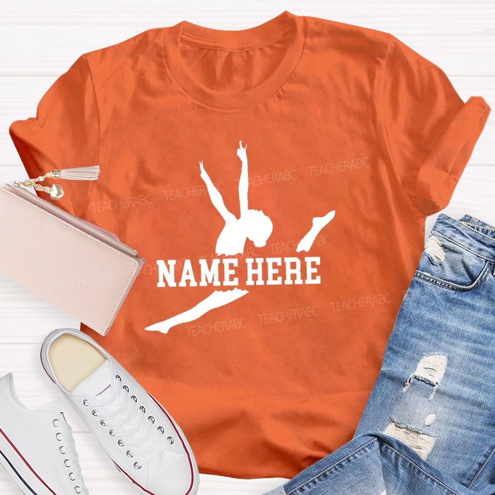 Personalized name The Leaping Dancer Teacher T-shirt