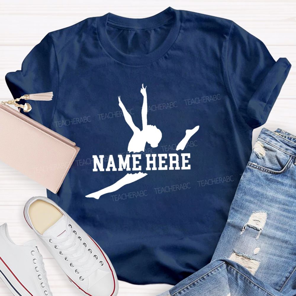 Personalized name The Leaping Dancer Teacher T-shirt