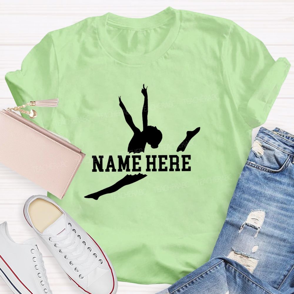 Personalized name The Leaping Dancer Teacher T-shirt