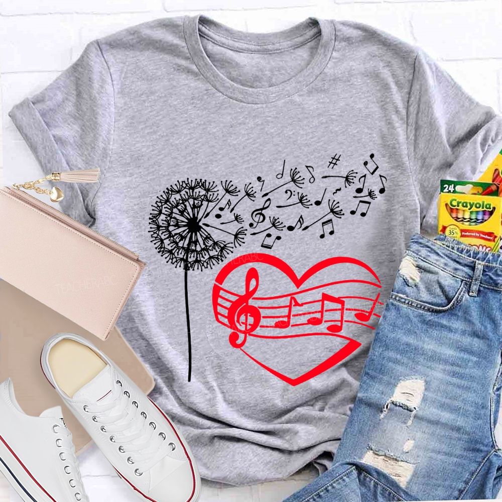 Wind And Sound Both Are Expressions Of Love Music Teacher T-shirt