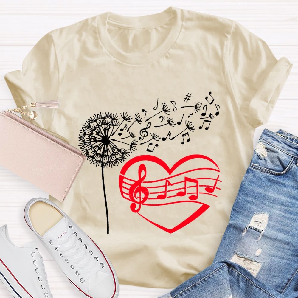 Wind And Sound Both Are Expressions Of Love Music Teacher T-shirt