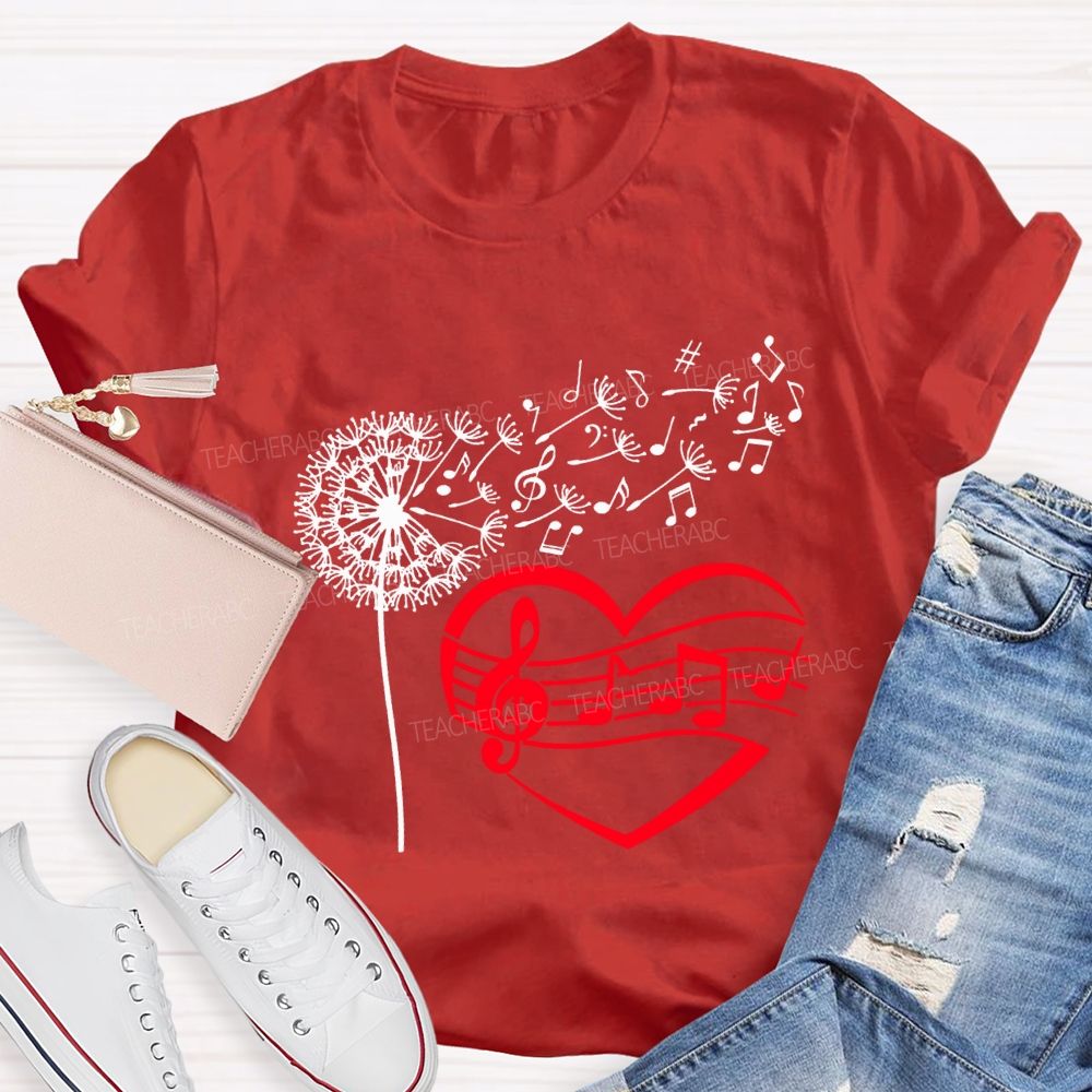 Wind And Sound Both Are Expressions Of Love Music Teacher T-shirt