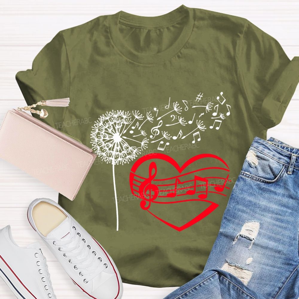 Wind And Sound Both Are Expressions Of Love Music Teacher T-shirt