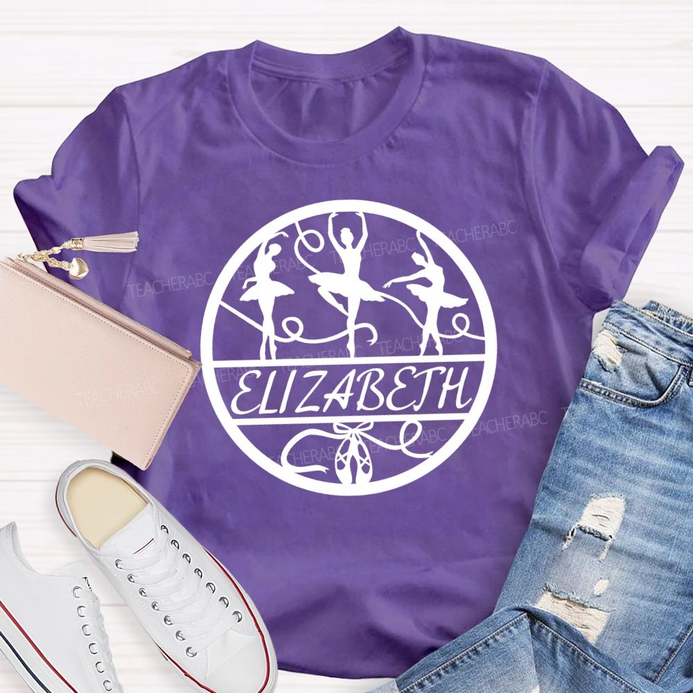 Personalized Name Ballet Dancer Teacher T-shirt