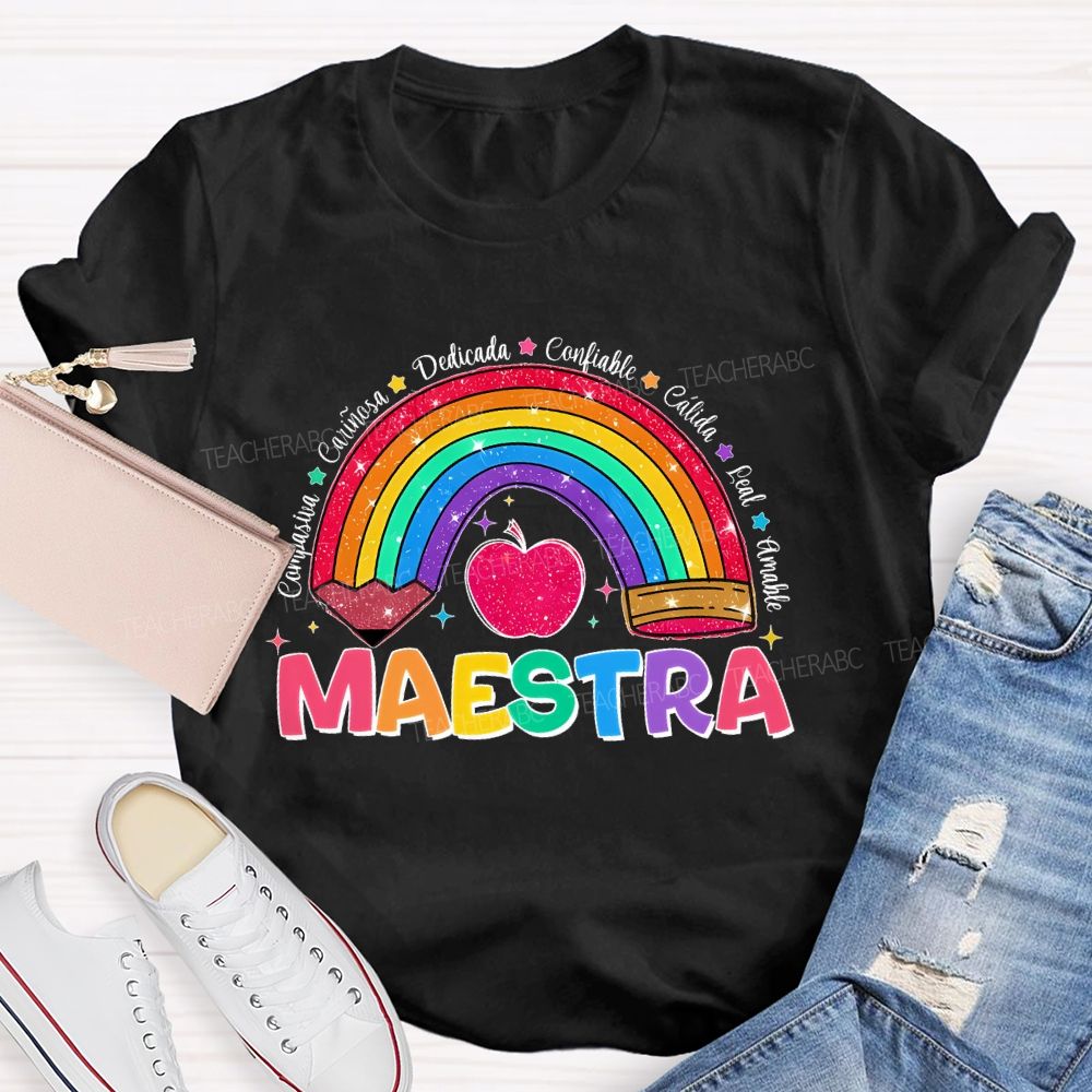 Pasiva CariñOsa Dedicada Confiable Teacher T-shirt