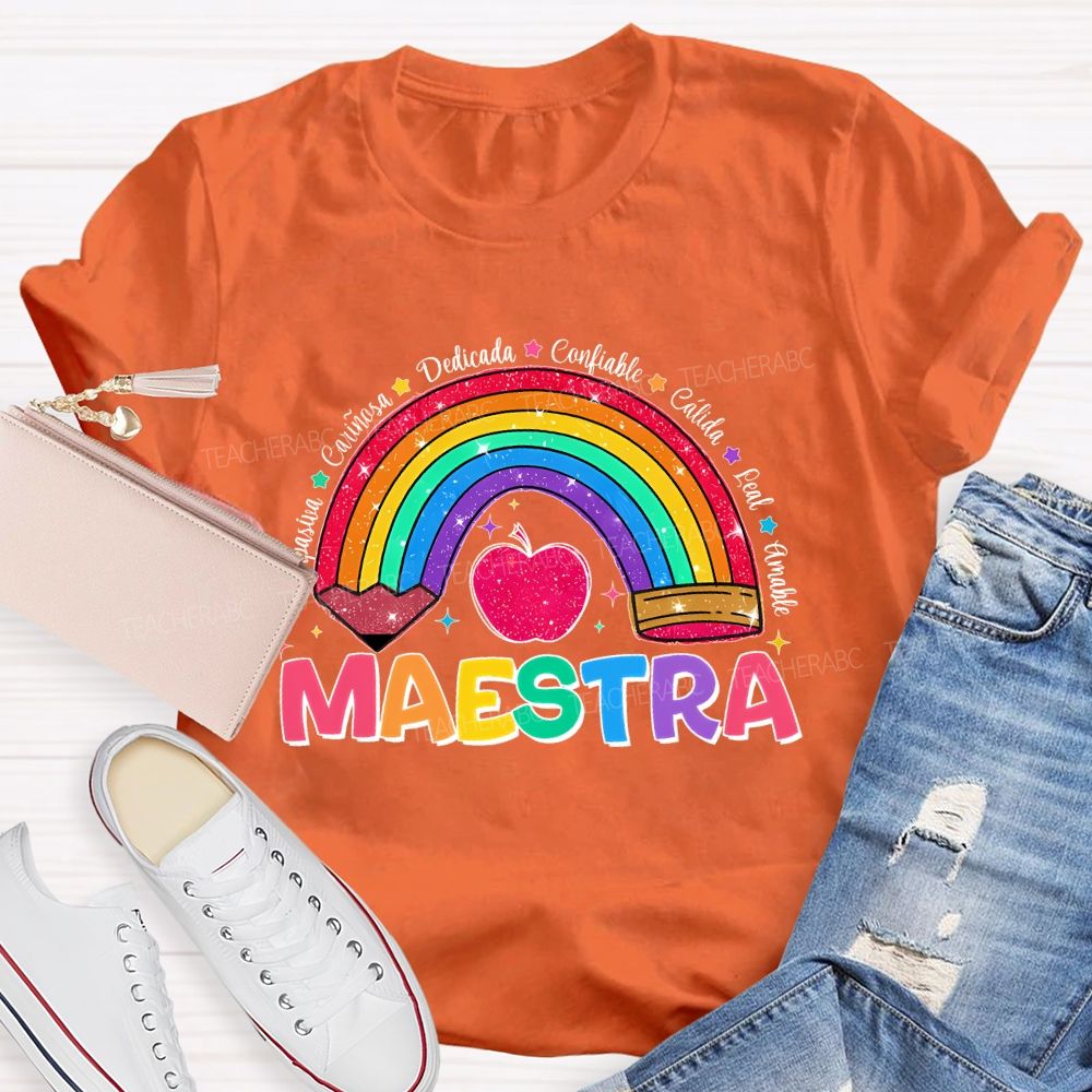 Pasiva CariñOsa Dedicada Confiable Teacher T-shirt