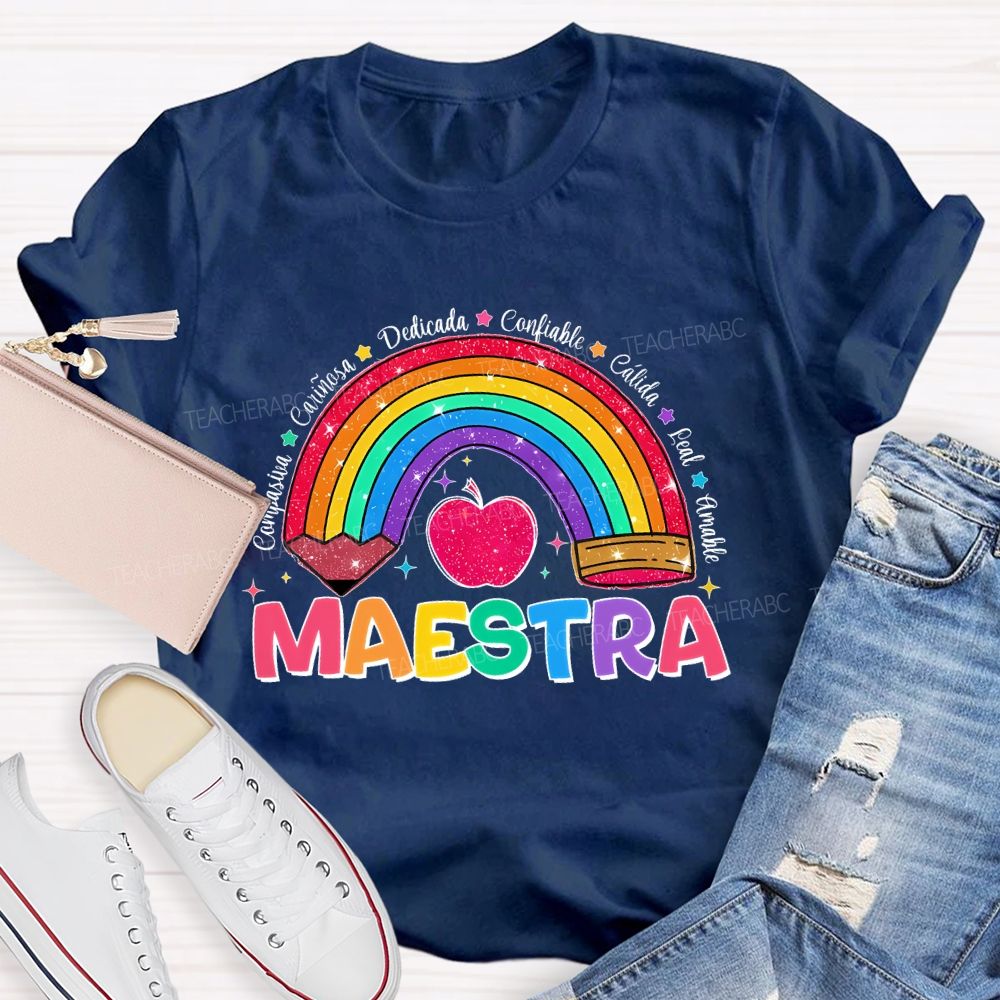 Pasiva CariñOsa Dedicada Confiable Teacher T-shirt