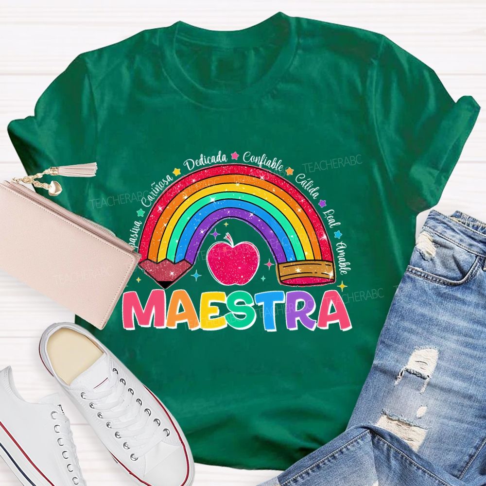 Pasiva CariñOsa Dedicada Confiable Teacher T-shirt