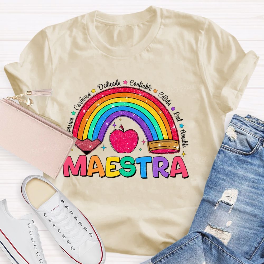 Pasiva CariñOsa Dedicada Confiable Teacher T-shirt