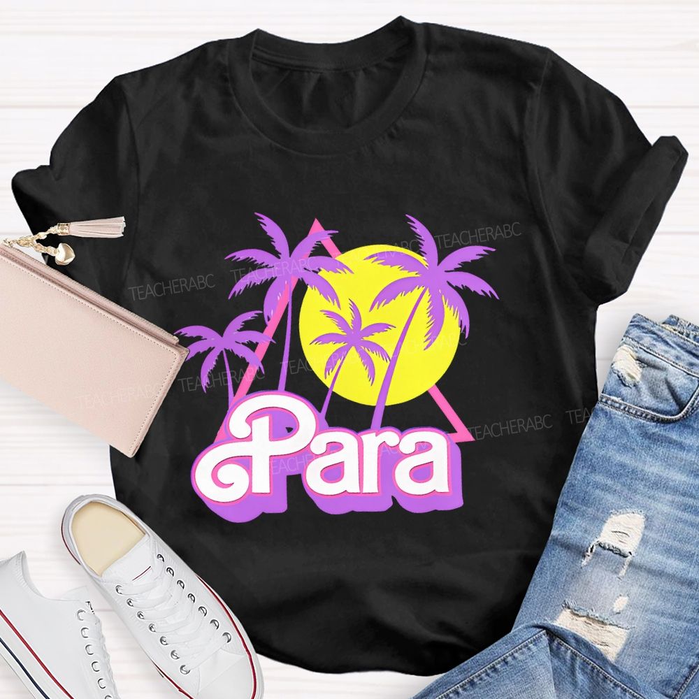 Para Graphic Letters Teacher T-shirt