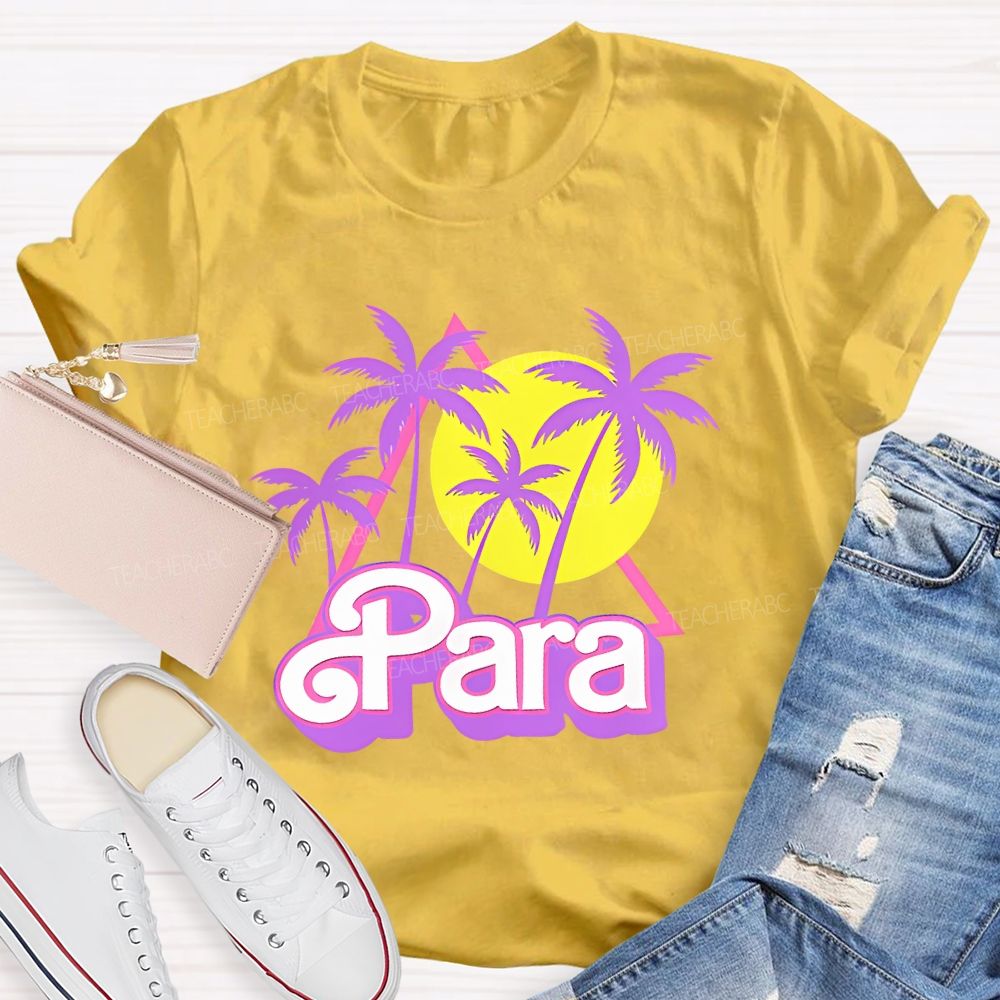 Para Graphic Letters Teacher T-shirt