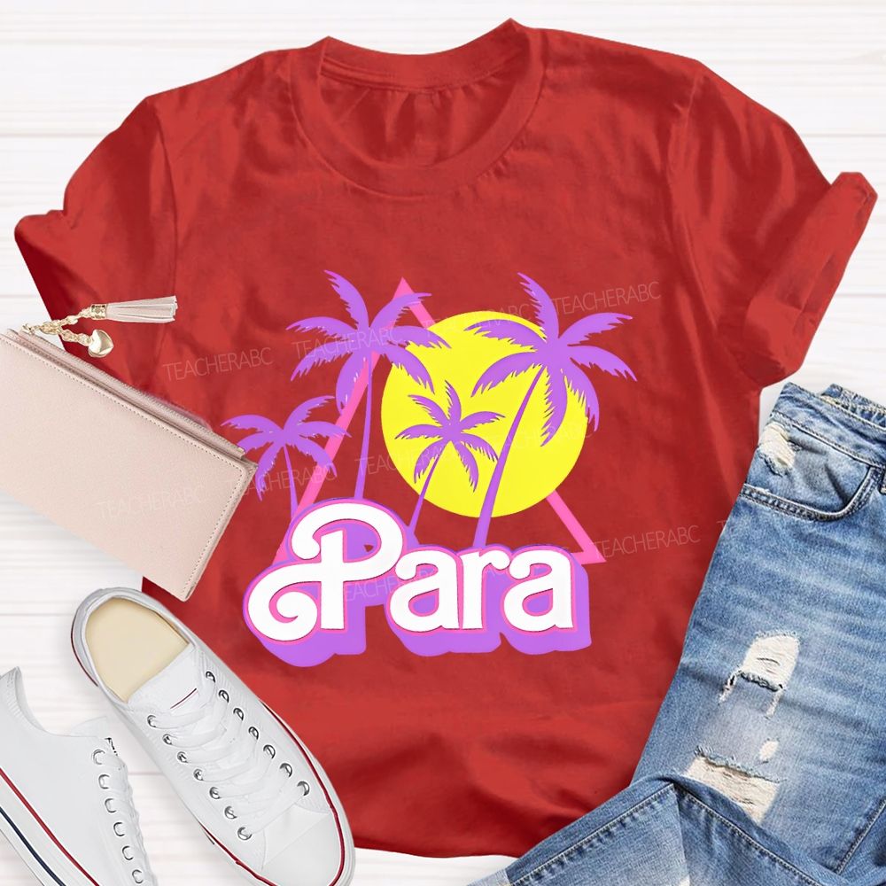 Para Graphic Letters Teacher T-shirt