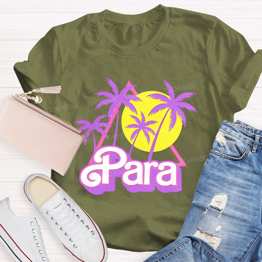 Para Graphic Letters Teacher T-shirt