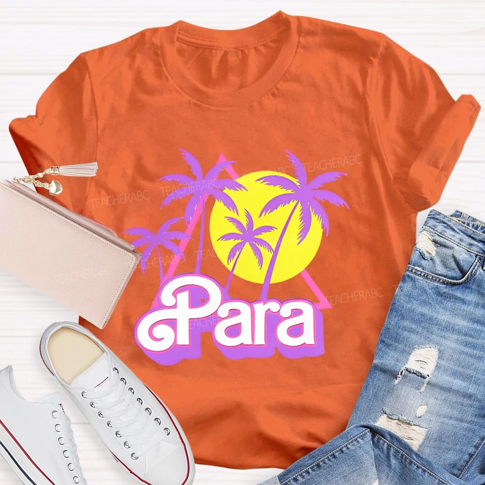 Para Graphic Letters Teacher T-shirt