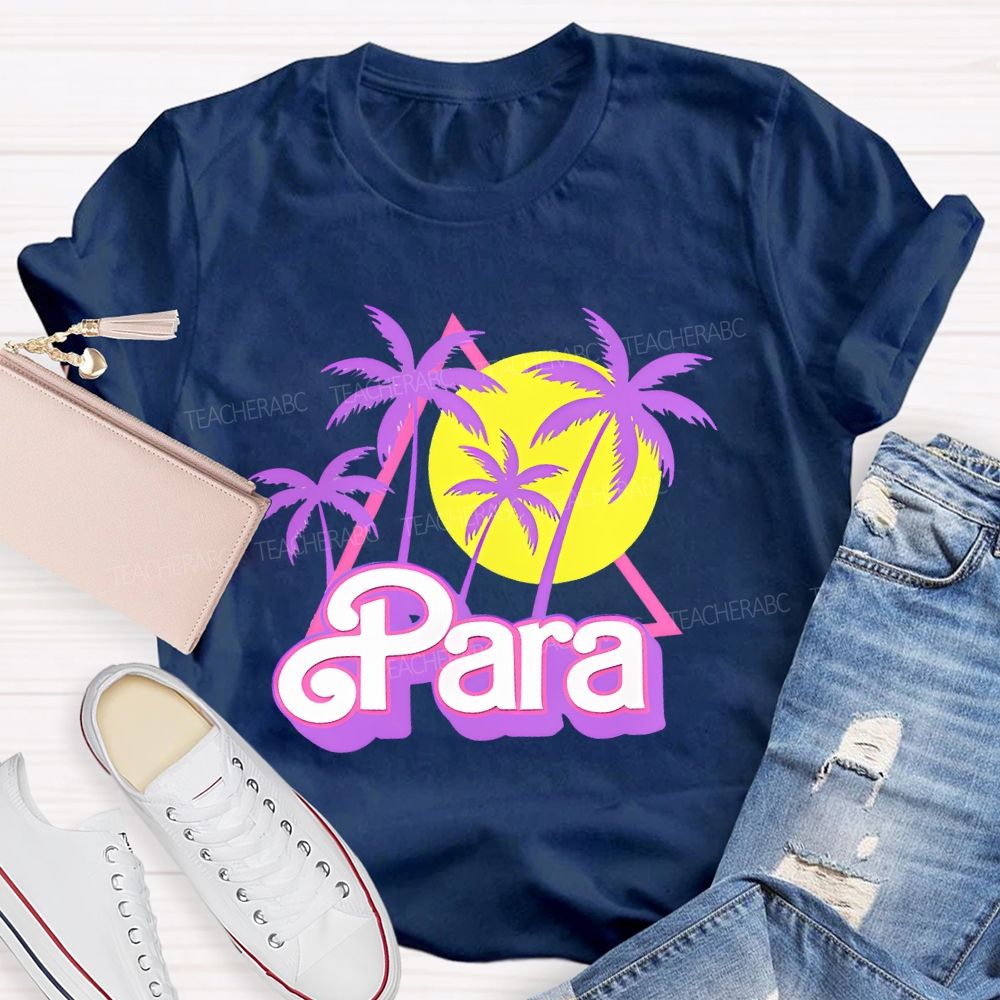 Para Graphic Letters Teacher T-shirt