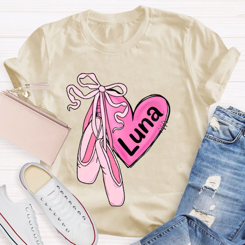 Personalized Name Dance Graphics Teacher T-shirt