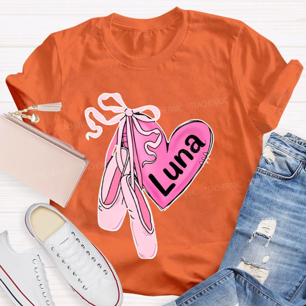 Personalized Name Dance Graphics Teacher T-shirt