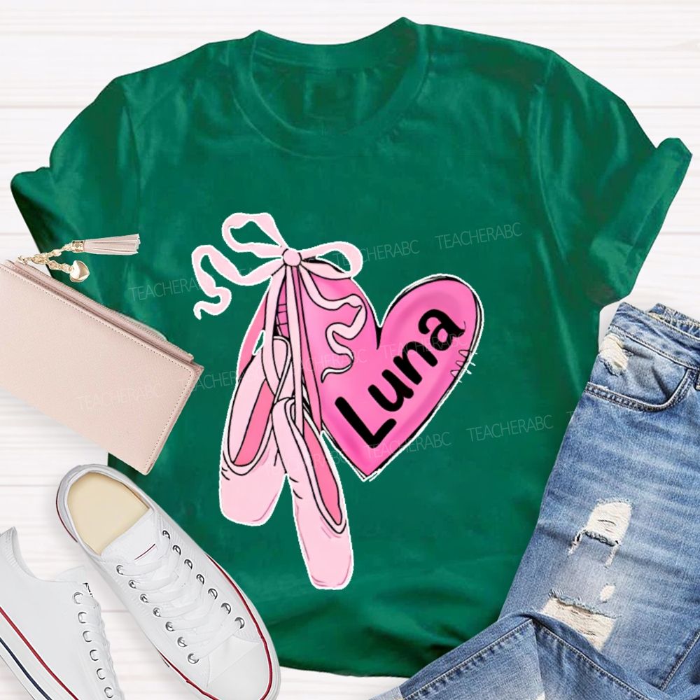 Personalized Name Dance Graphics Teacher T-shirt