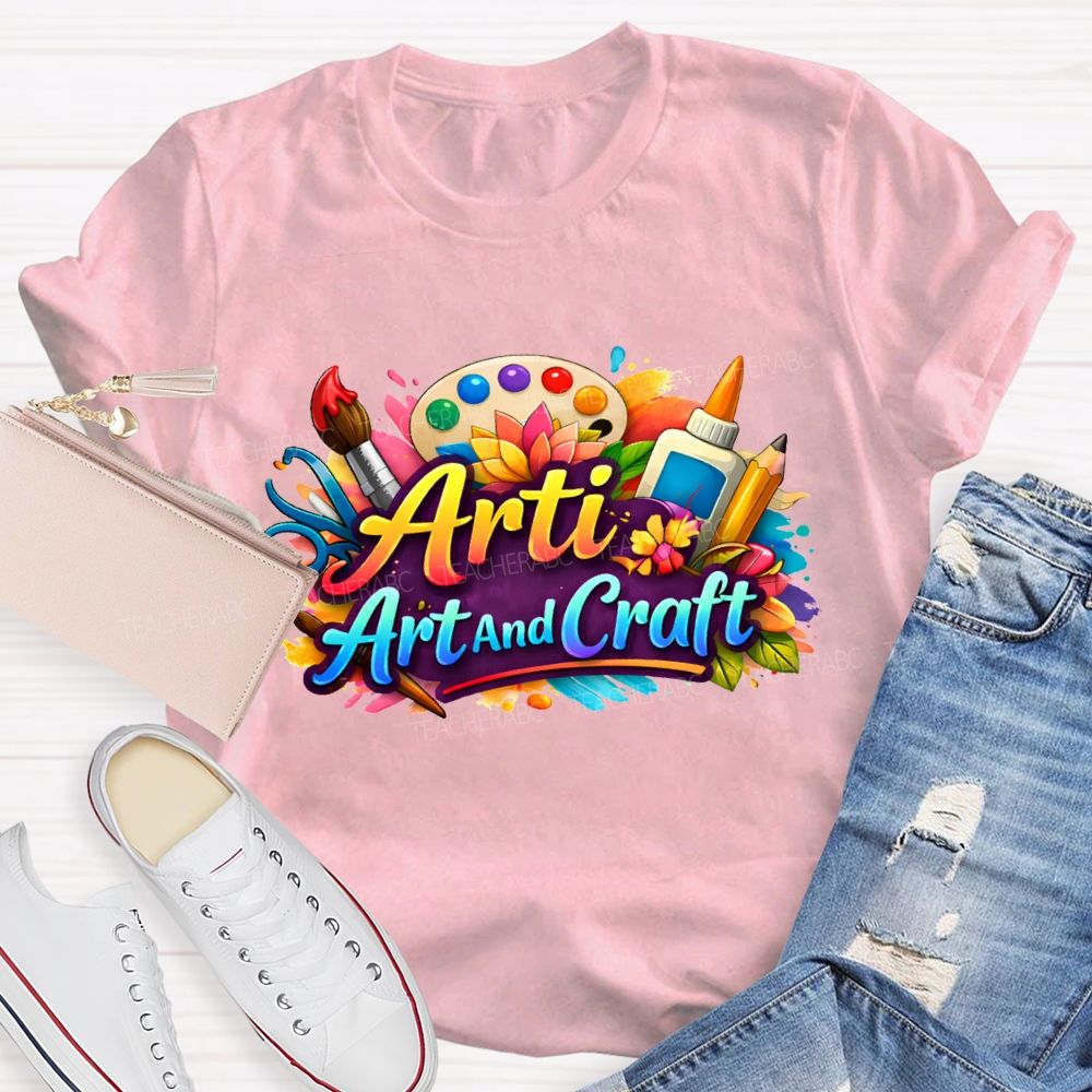 Arti Art And Craft Coloring Palettes And Colored Pencils T-shirt