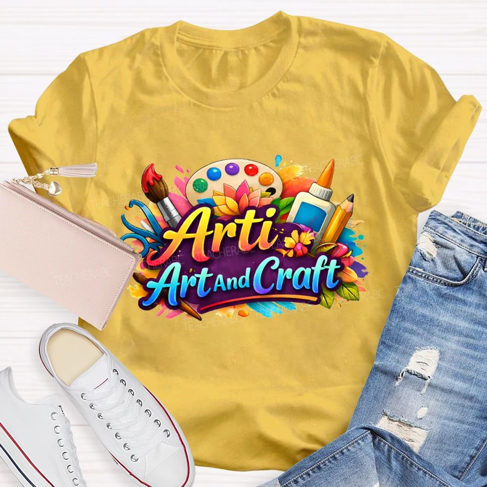 Arti Art And Craft Coloring Palettes And Colored Pencils T-shirt