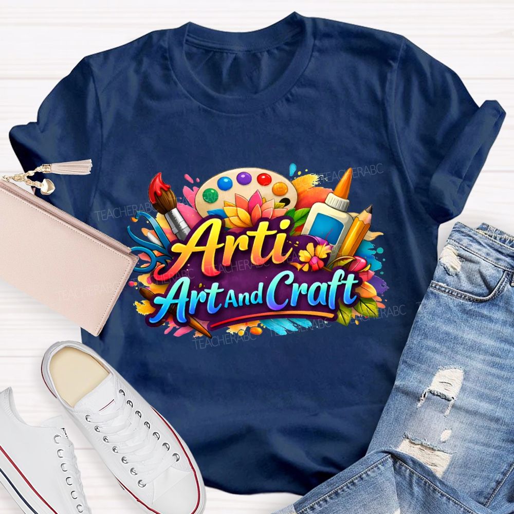 Arti Art And Craft Coloring Palettes And Colored Pencils T-shirt