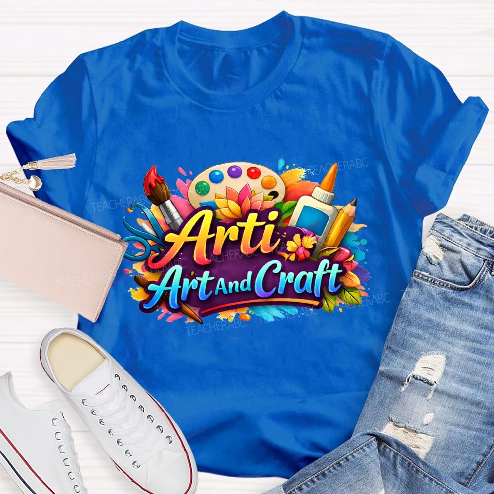 Arti Art And Craft Coloring Palettes And Colored Pencils T-shirt