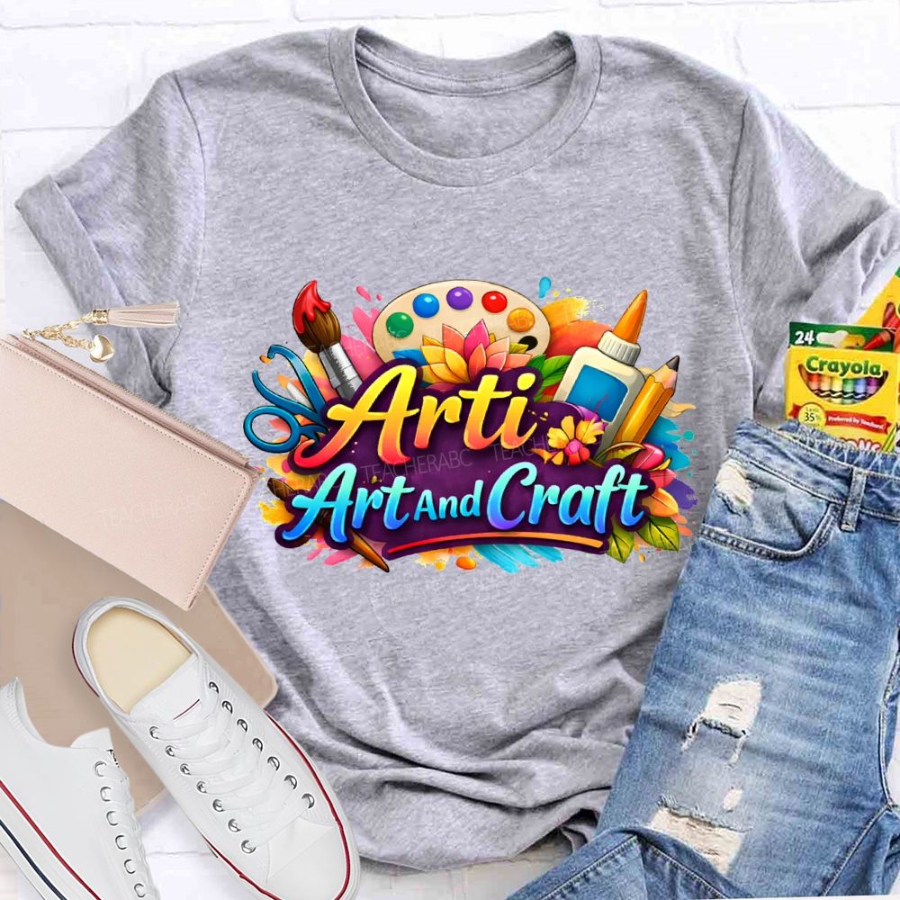 Arti Art And Craft Coloring Palettes And Colored Pencils T-shirt