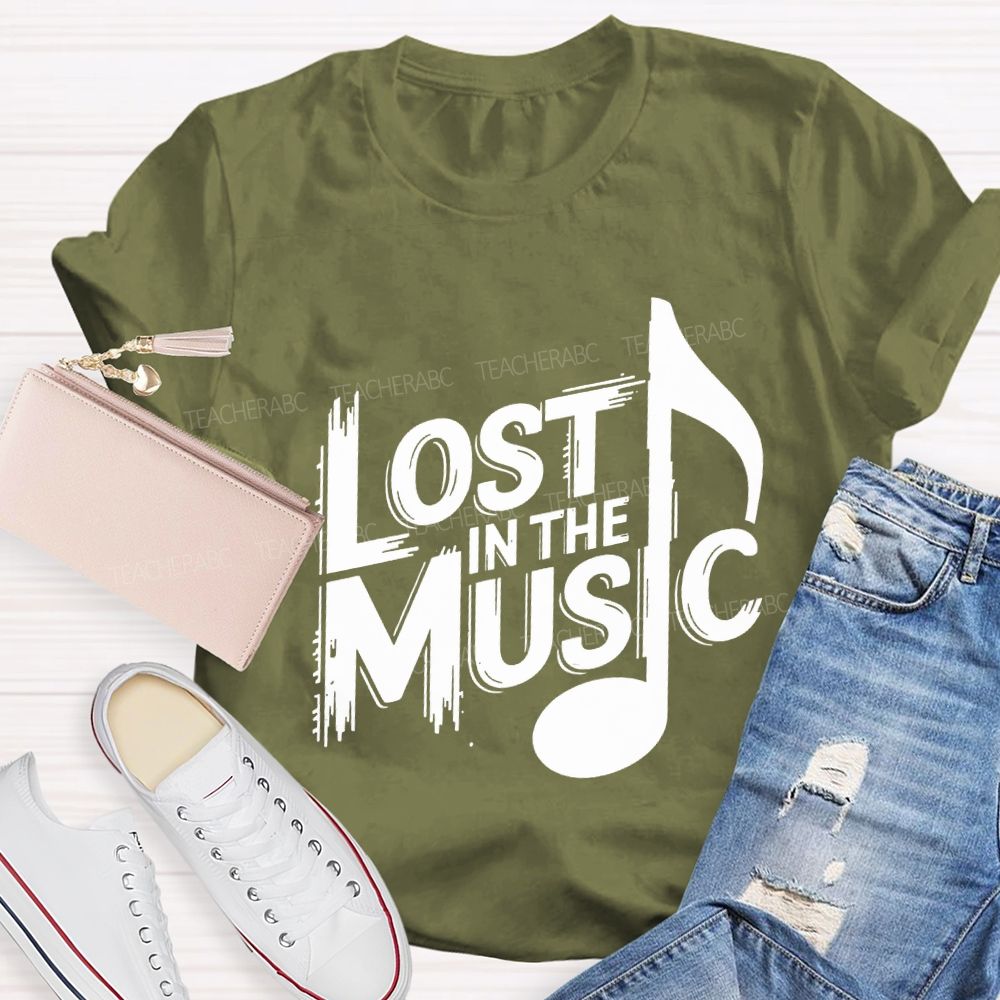 Lost In The Music Teacher T-shirt