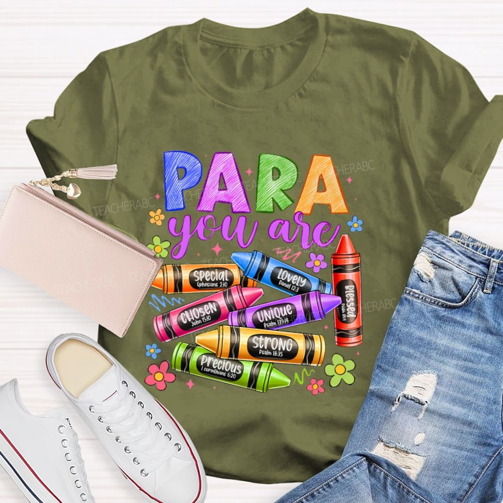 Para You Are Special Chosen Teacher T-shirt