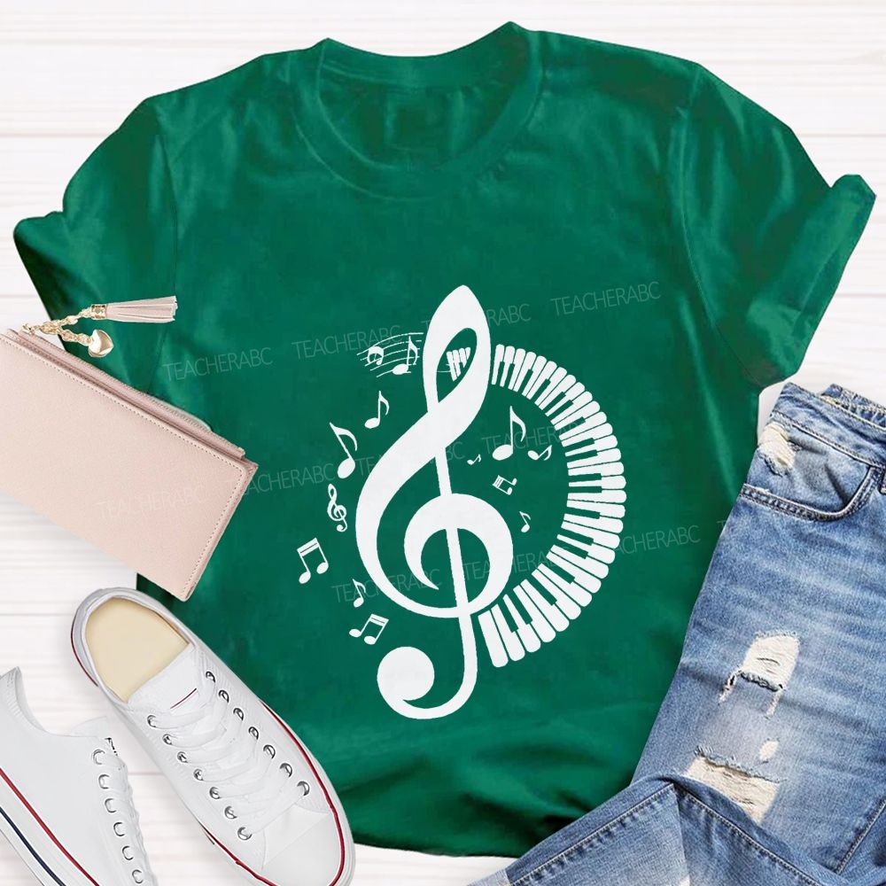 Every Note Every Beat Tells My Story Music Teacher T-shirt
