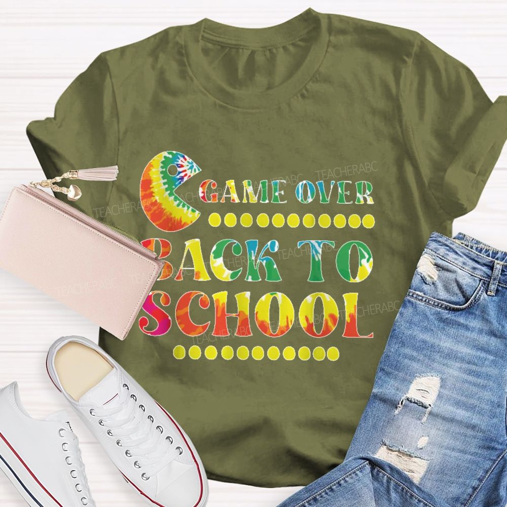 Game Over Back To School Teacher T-shirt