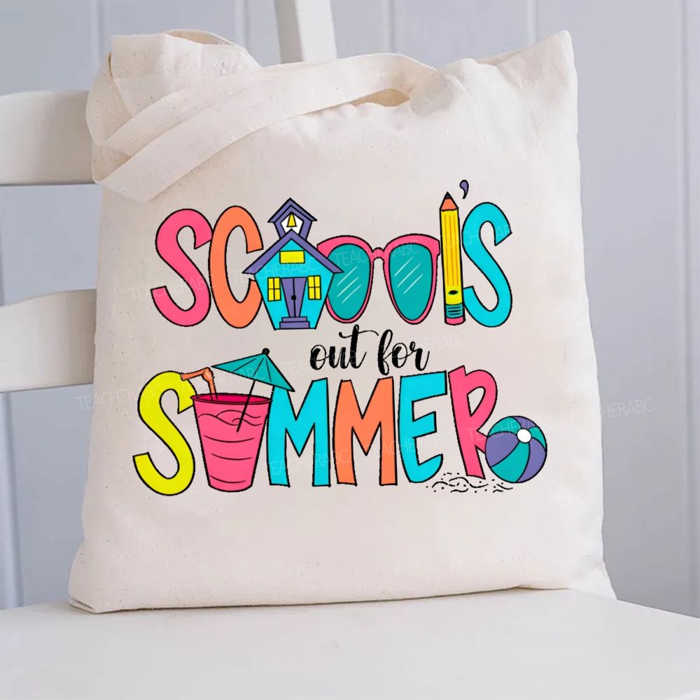 School'S Out For Summer Canvas Tote Bag