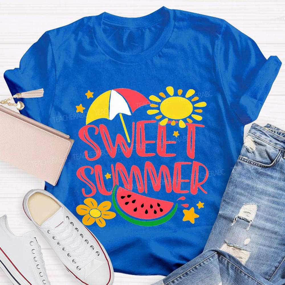 Sweet Summer Sunshine Watermelon Teacher T-shirt