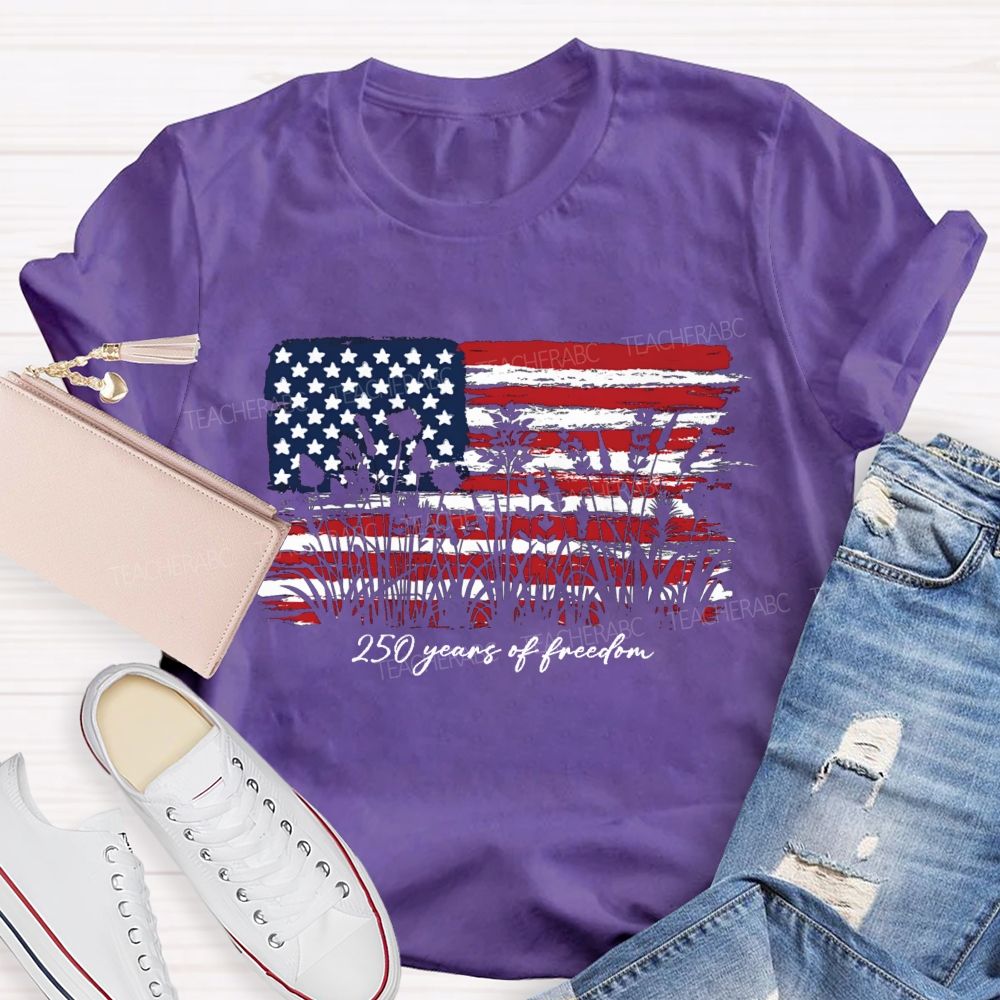 205 Years Of Freedom Teacher T-Shirt