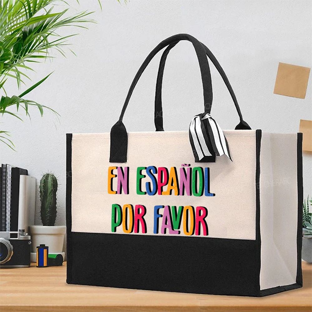 En Español Por Favor Cotton Tote Bag