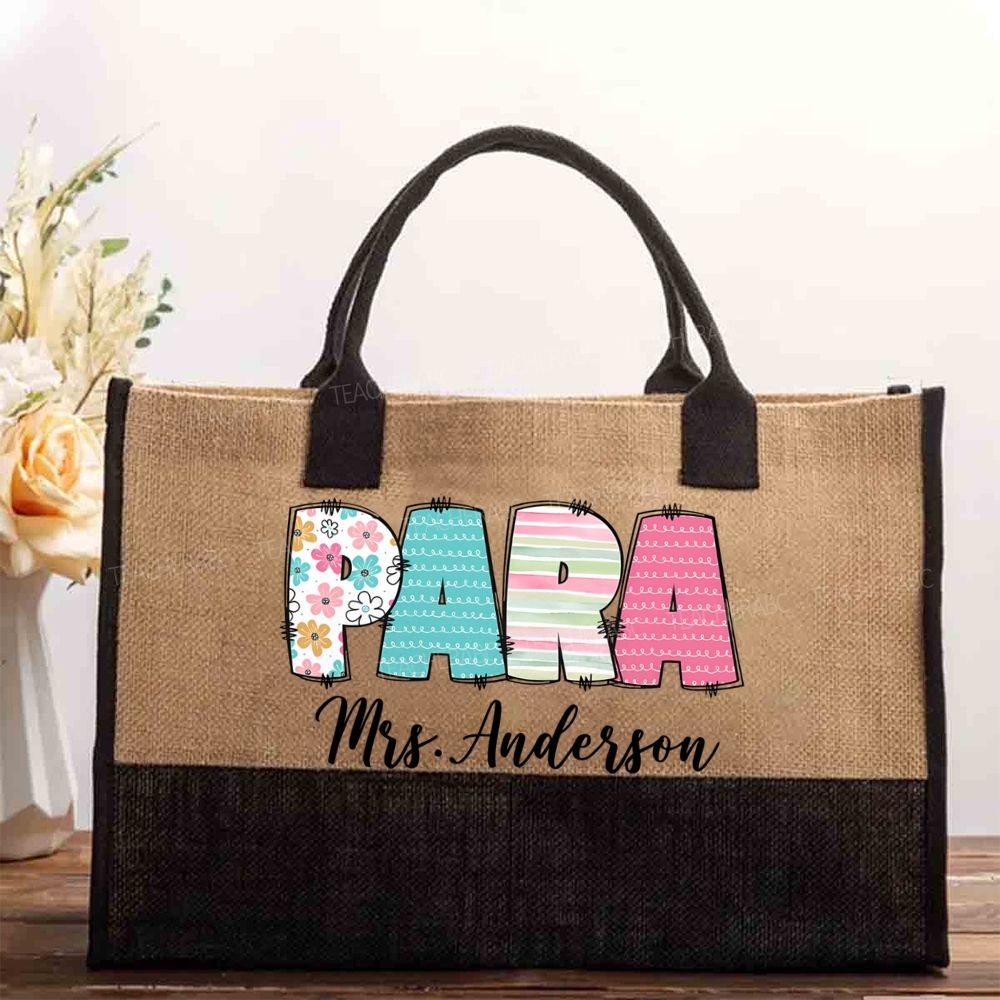 Personalized Name Para Cotton Tote Bag