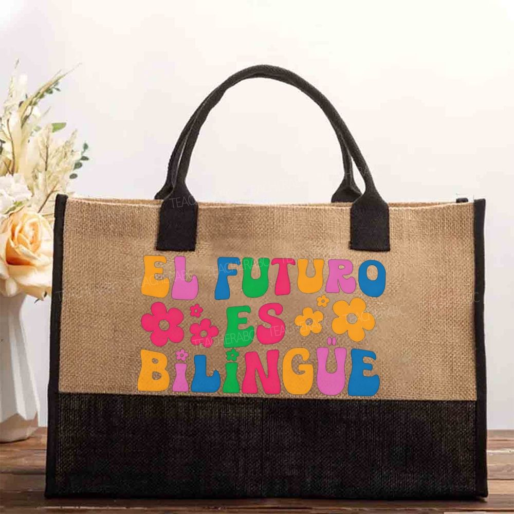 El Futuro Es Bilingue And Bilingual Cotton Tote Bag