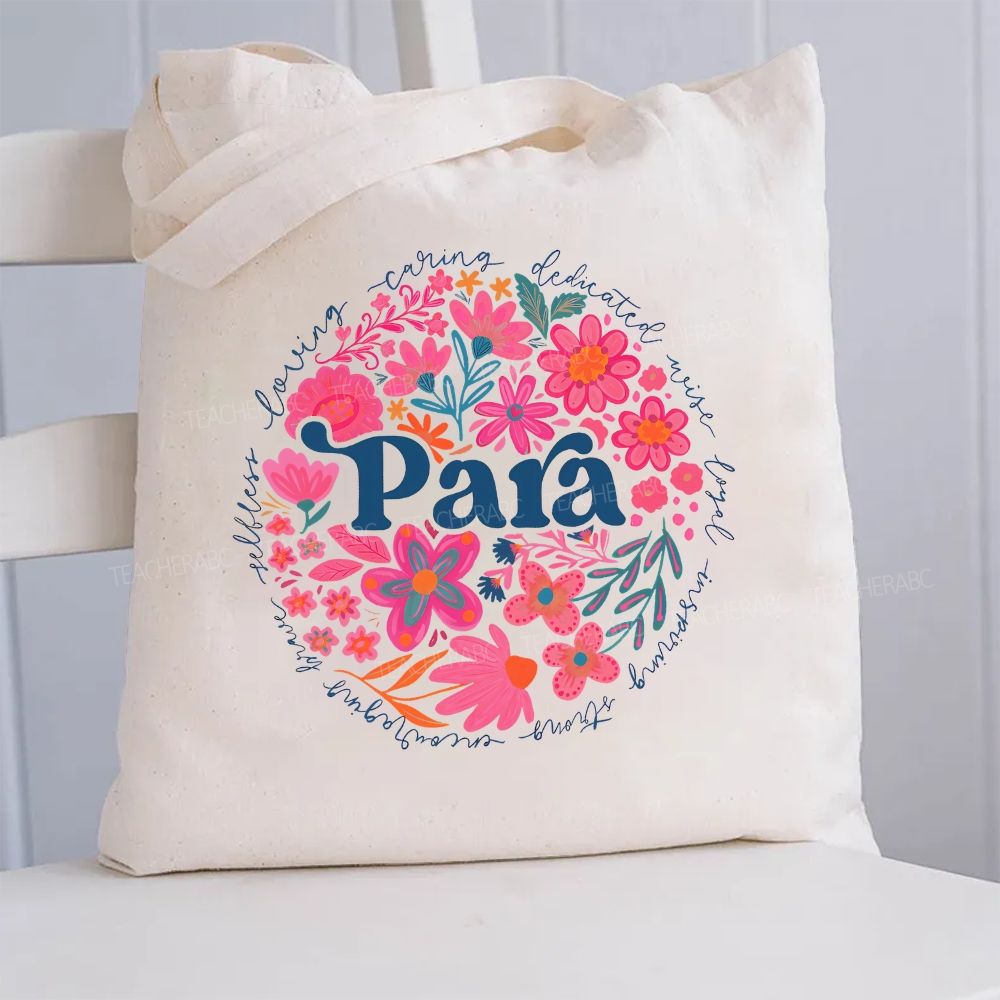 Para Loving Caring Dedicated Loyal Strong Canvas Tote Bag