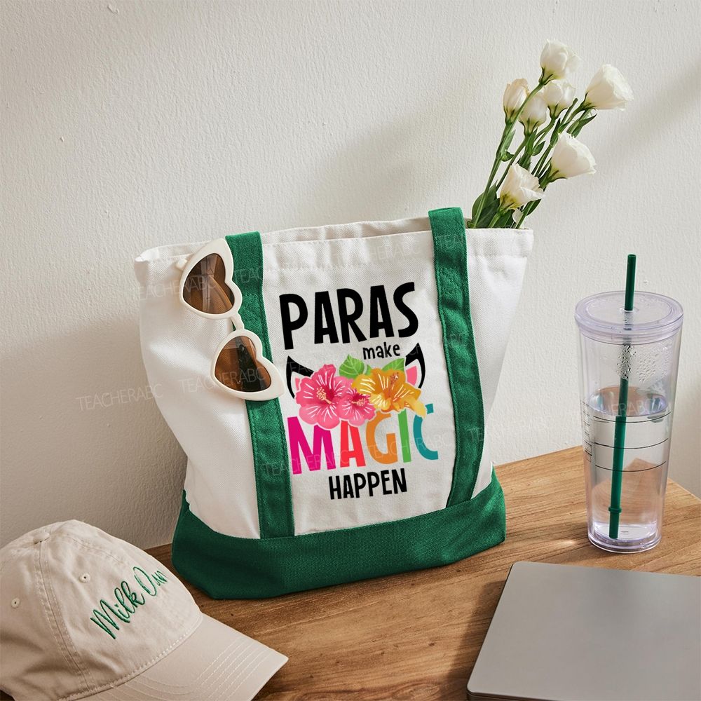 Paras Make Magic Happen Color-blocked Canvas Bag