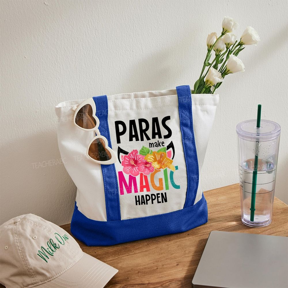 Paras Make Magic Happen Color-blocked Canvas Bag