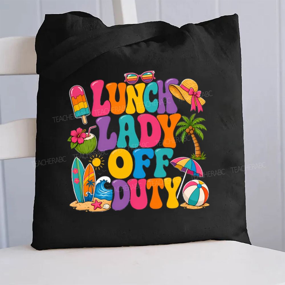Lunch Lady Off Duty Canvas Tote Bag