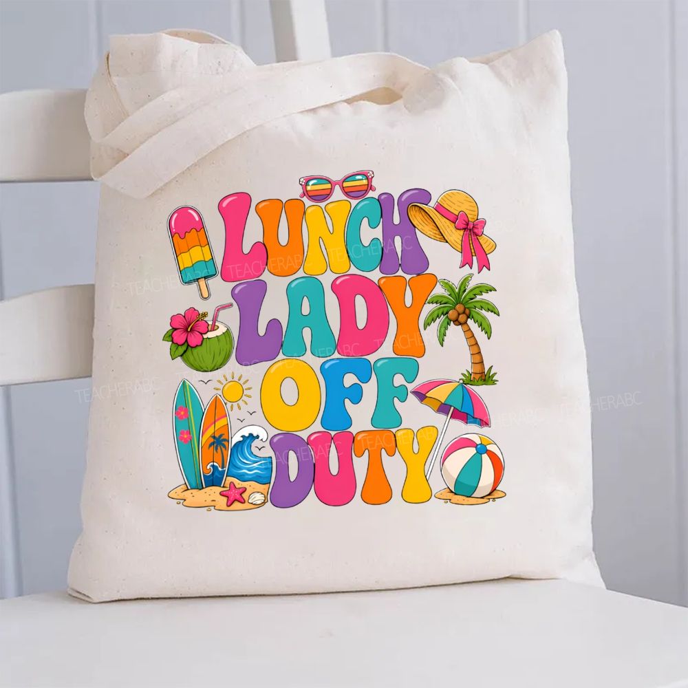 Lunch Lady Off Duty Canvas Tote Bag