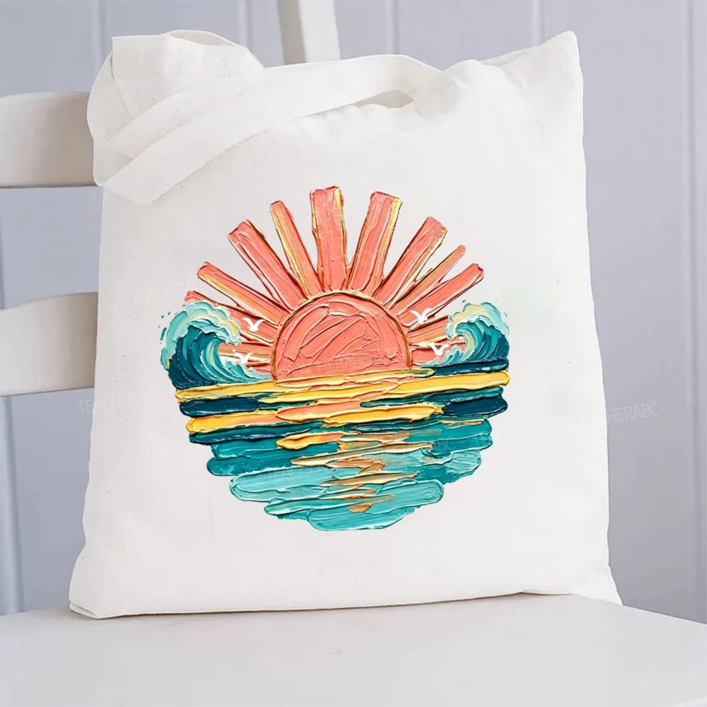Enjoy The Summer Break Canvas Tote Bag