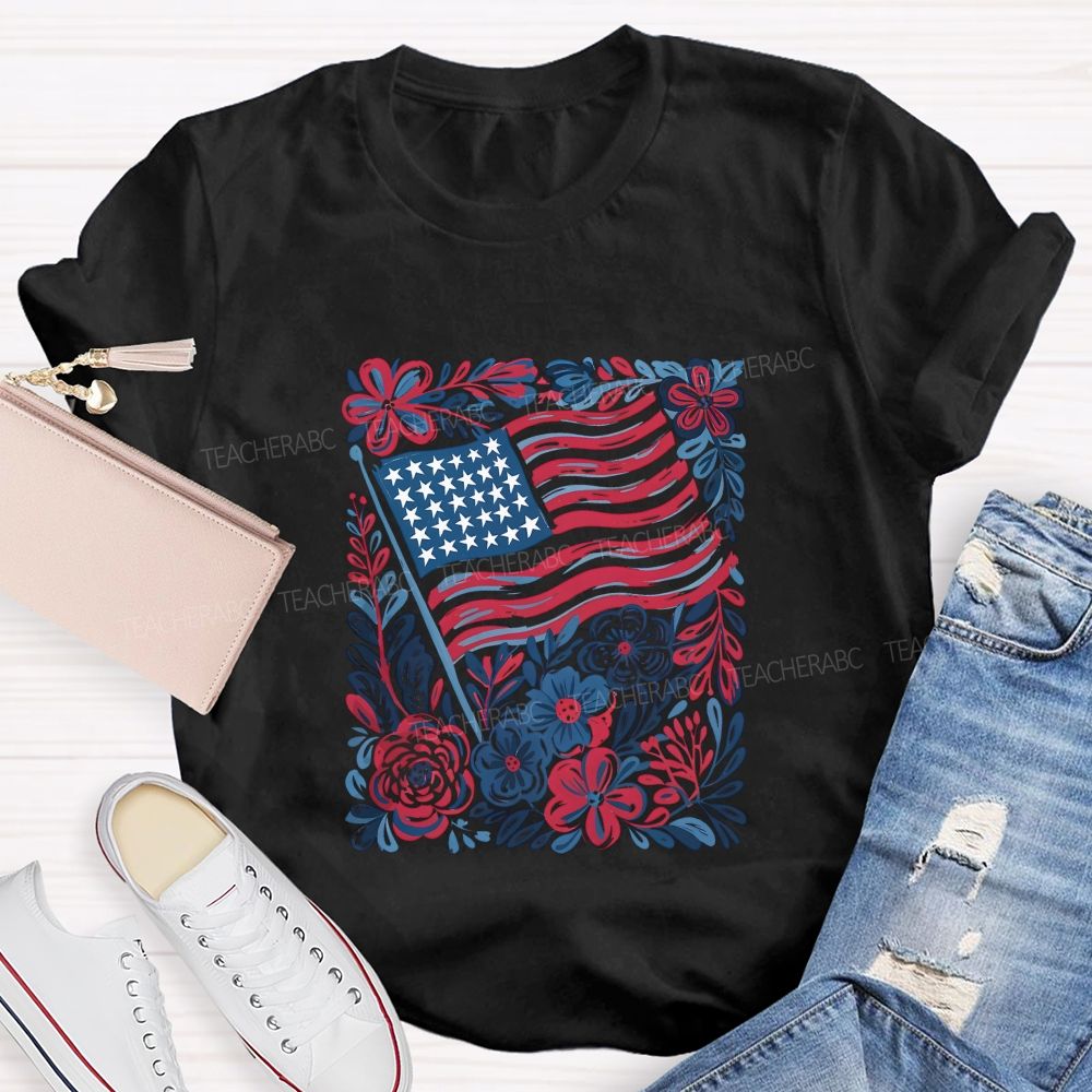 250 Years Stars Stripes 1776-2026 Teacher T-shirt