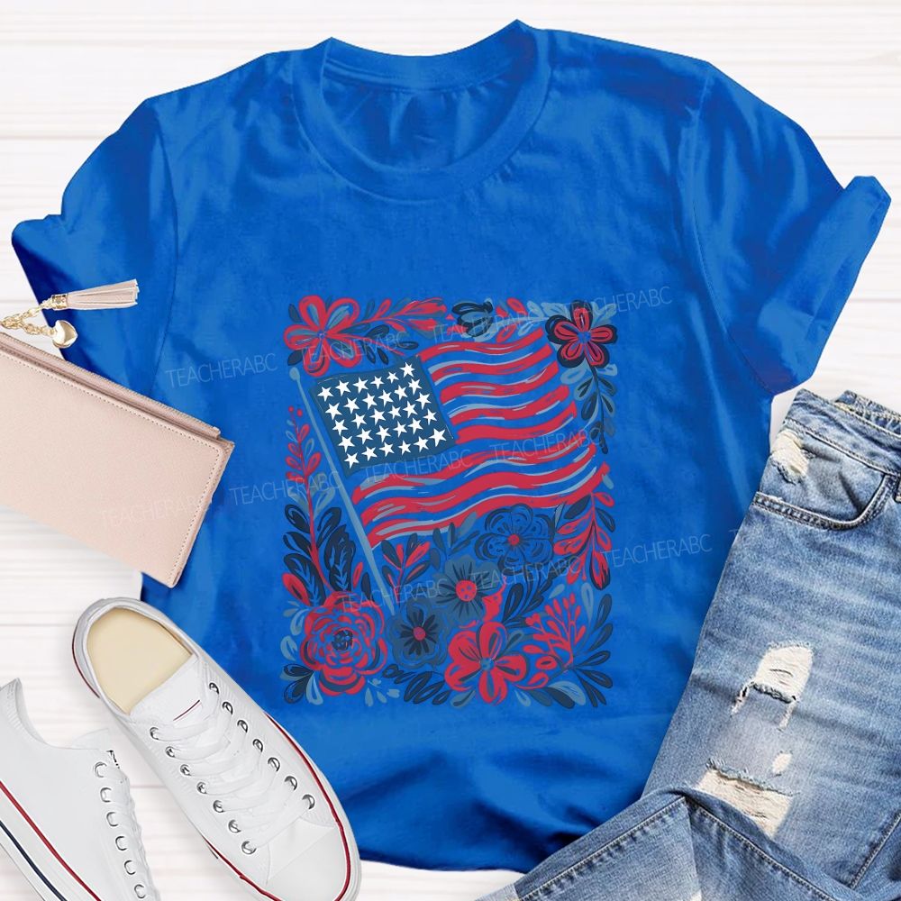 250 Years Stars Stripes 1776-2026 Teacher T-shirt