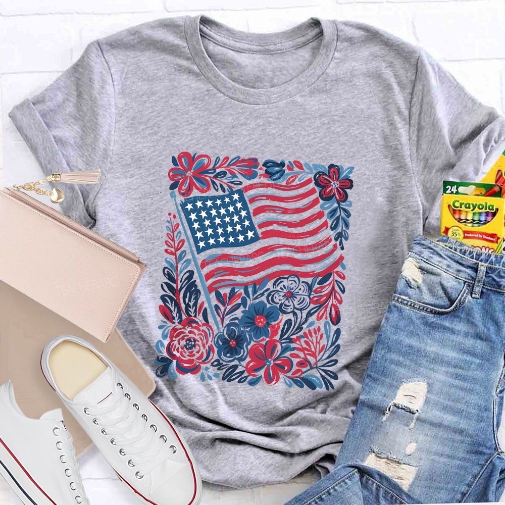 250 Years Stars Stripes 1776-2026 Teacher T-shirt