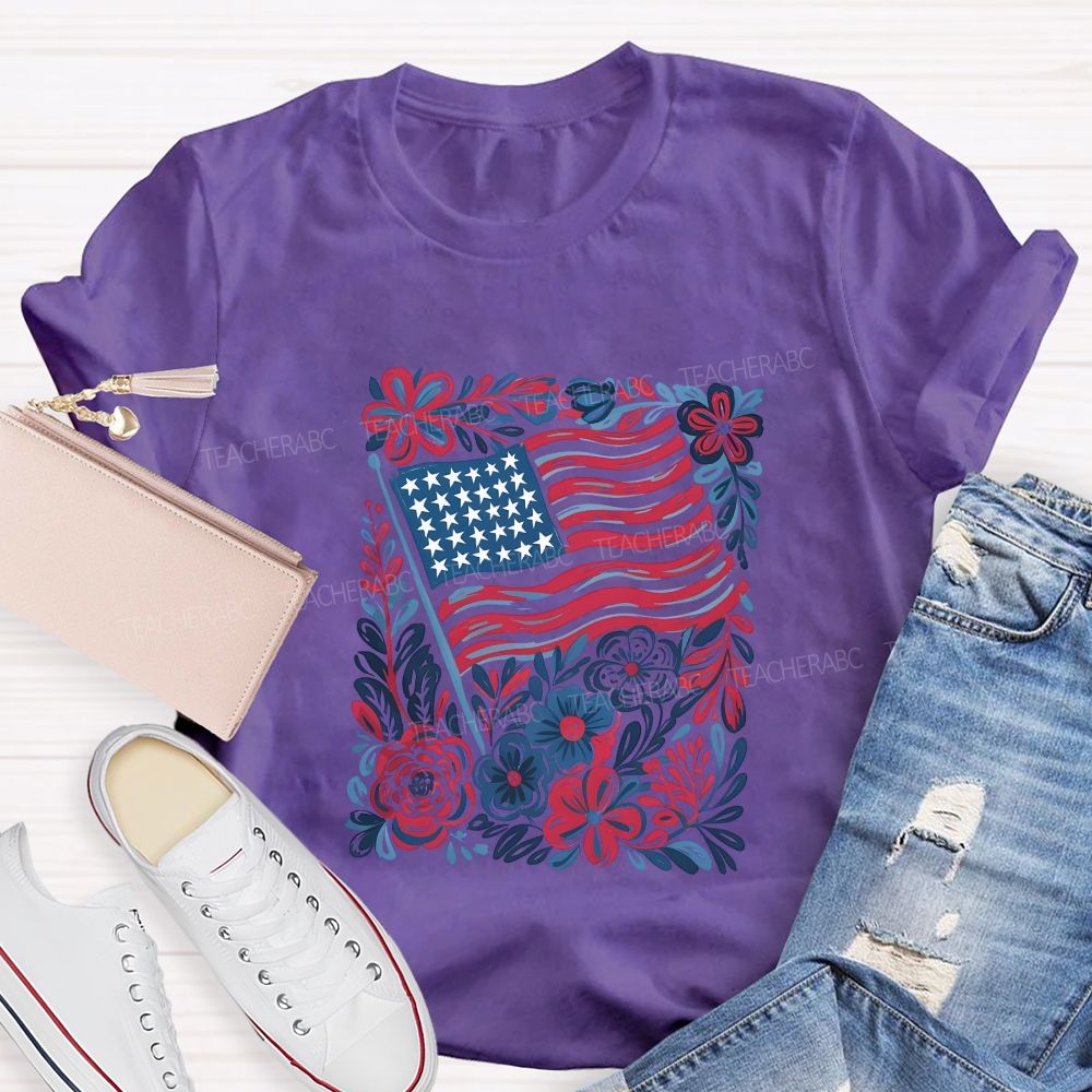 250 Years Stars Stripes 1776-2026 Teacher T-shirt