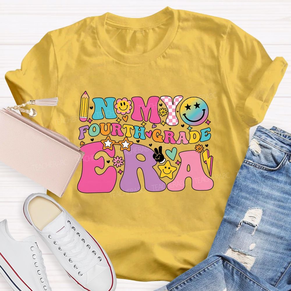 Personalized Grade In My Fourth Grade Era Teacher T-shirt