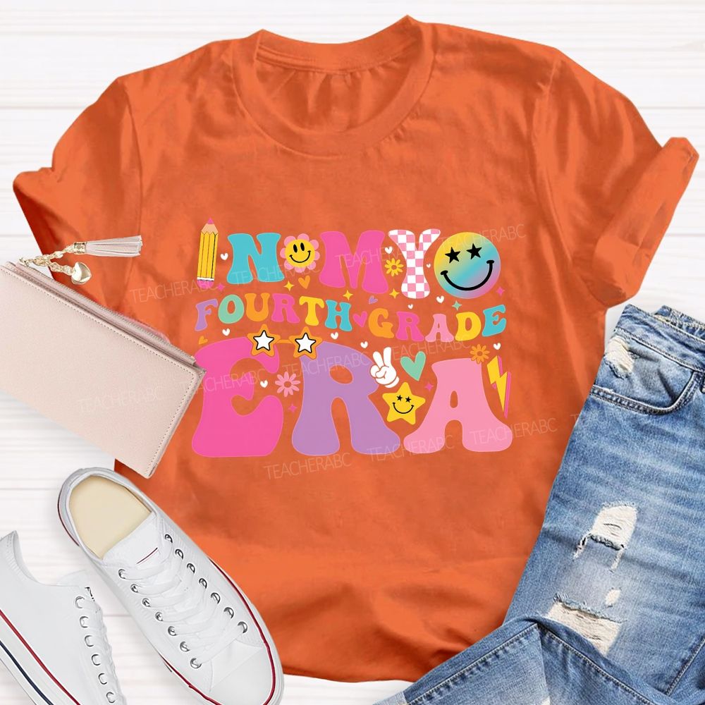Personalized Grade In My Fourth Grade Era Teacher T-shirt