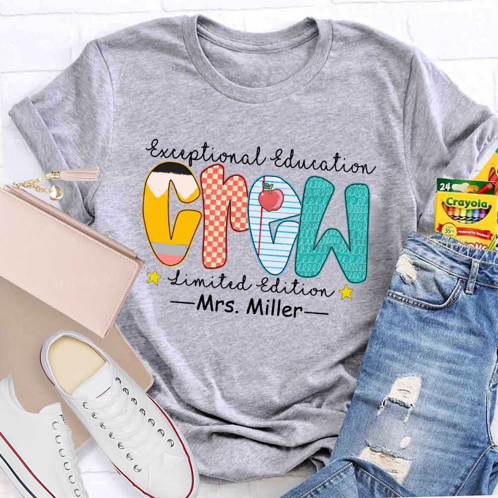 Personalized Name Exceptional Education Crew Limited Edition T-shirt